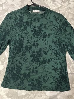 Green Flower Top