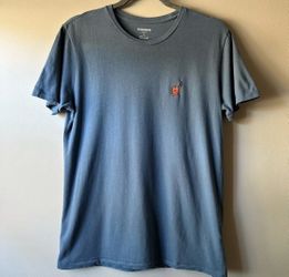 Bonobos Men’s Blue Slim Fit Novelty Embroidered Cocktail Patch T-Shirt Size S