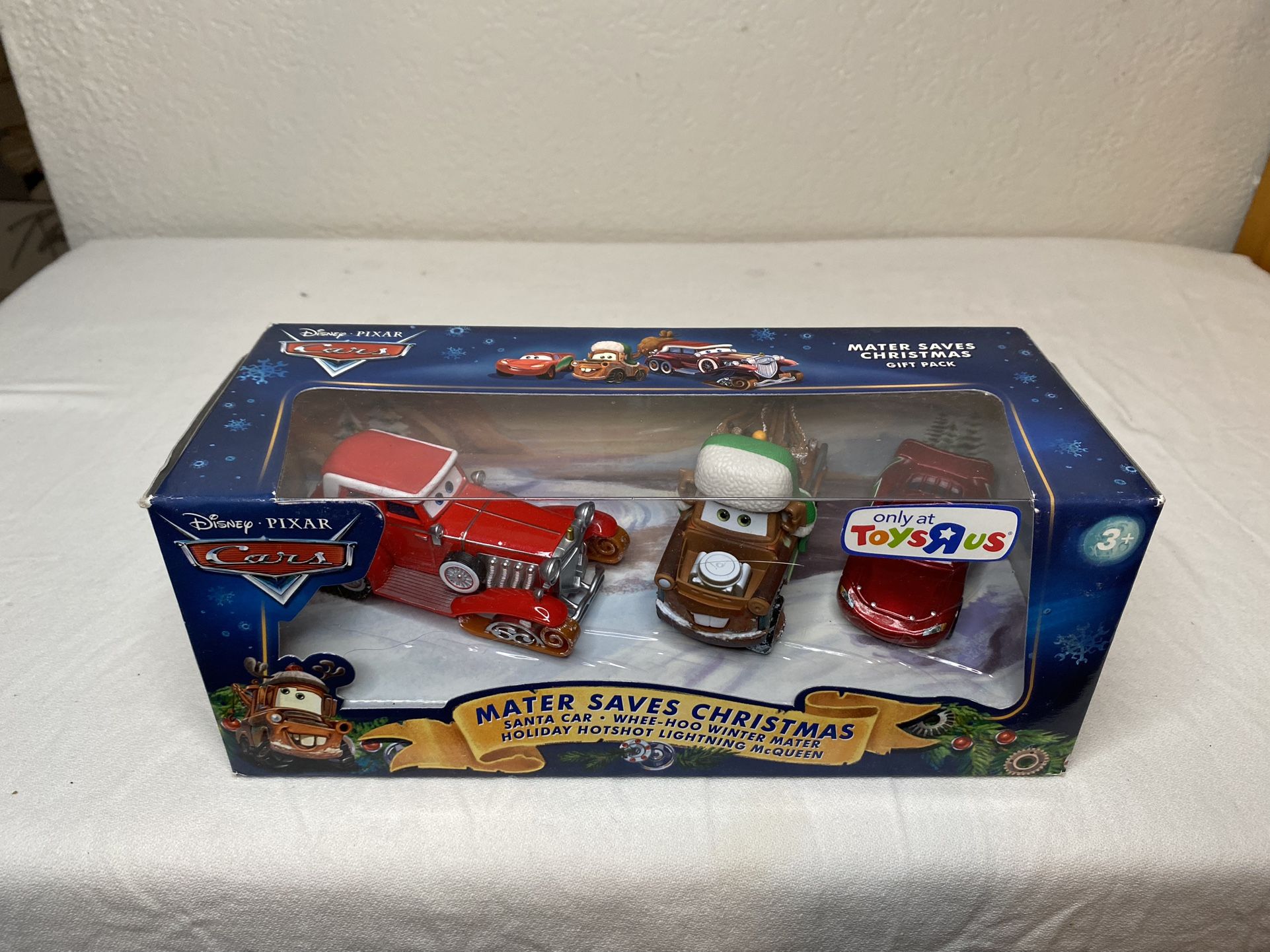Disney Pixar Cars Mater Saves Christmas Include VHF Santa Car