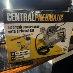 Central Pneumatic Airbrush Compressor 