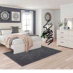 White 3 Piece bed Room Set- King Size