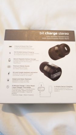 Bit charge stereo wireless headphones