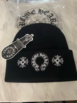 Chrome heart beanie