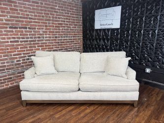 Delivery Available Ethan Allen gray sofa couch retails 3550