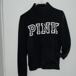 PINK Black Crew Sweatshirt 