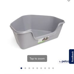 High Back Corner Litter Box - NEW