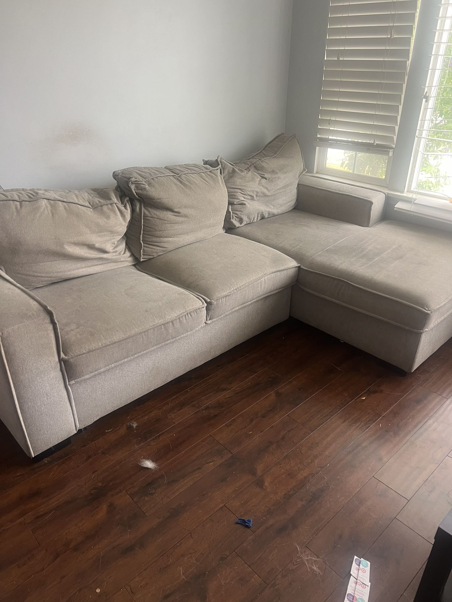 Grey Pullout Couch (Open to Best Offer)