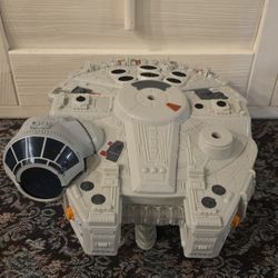 2011 Star Wars Millenium Falcon Galactic Heros Hasbro Toy Lucas Films Han Solo's Ship Spaceship. I marked this toy as fair because it's missing some a