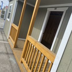 Storage Shed With Front Porch Option