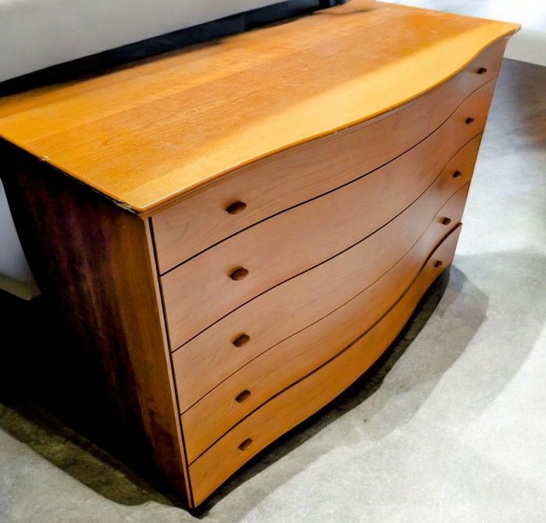 TEMA Furniture Collection Teak Curved Dresser 