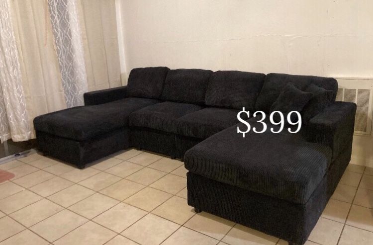 On Sale✅ $399 Sectional Sofa With Double Chaise New