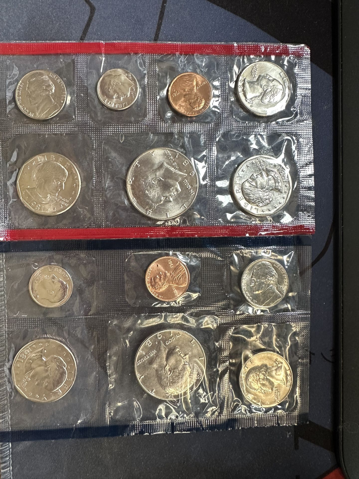 1981 US P/D mint set unc 13 coins