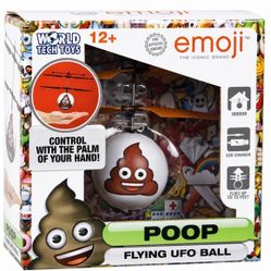 World Tech Toys Emoji Poop Flying UFO Ball