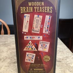 Game Gallery Wooden Brain Teasers - 7 Wooden Puzzle Games Family Game Night
I have 4 available for sale. 