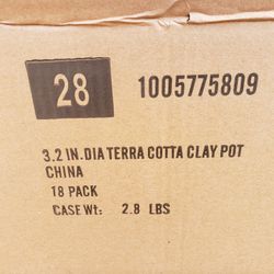 3.2 Cotta Clay Pot 18 Pack 