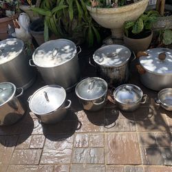 Pots For Cook Big To Small From $ 3 .00 To $20.00  Each 