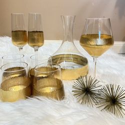 Gold Party Glass wear Set 