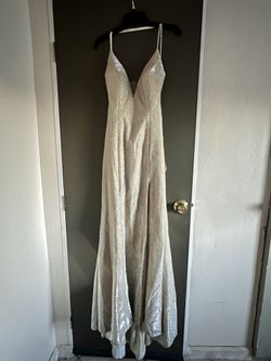 Gold Shimmery Formal Dress Size: 12