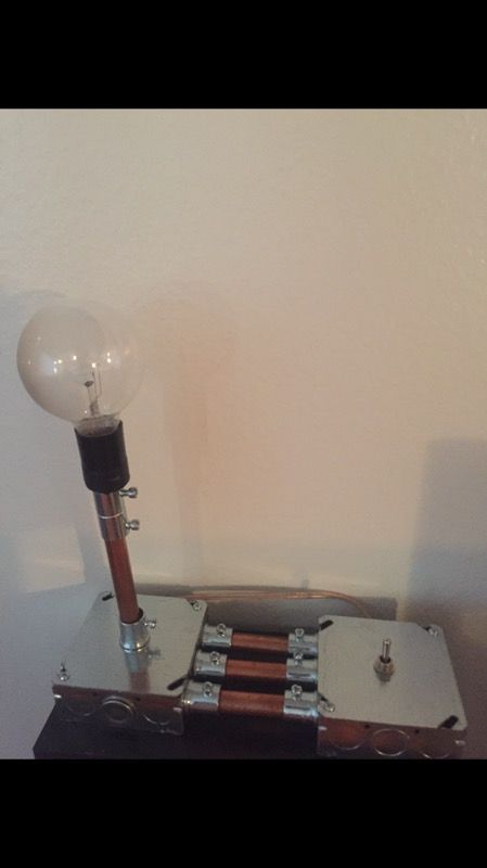 Industrial desk lamp