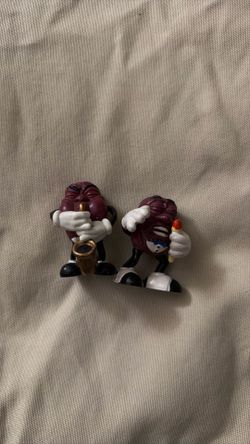 Vintage 1987 California Raisins PVC Figures Lot - Saxophone & Singer Applause