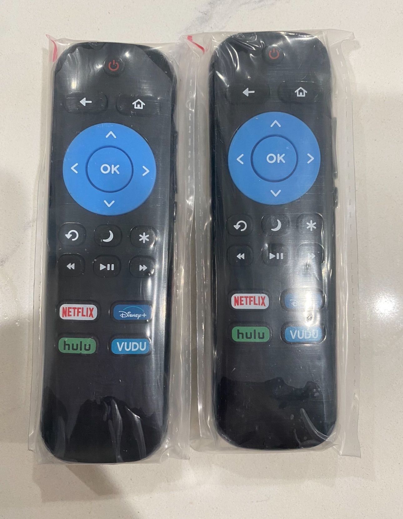 2 Pack ONN Roku TV Remote Control with Disney button