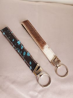 Cowhide Keychains