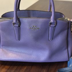 Used Purple Coach Bag