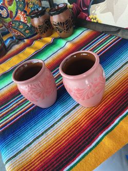 Cantarito rosa ($10 cada uno