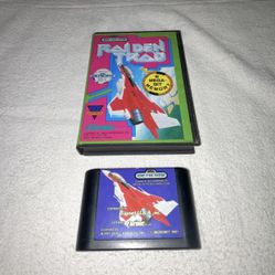 Raiden Trad (Sega Genesis 1991) - Tested/Working - Hang Tab Box - No Manual