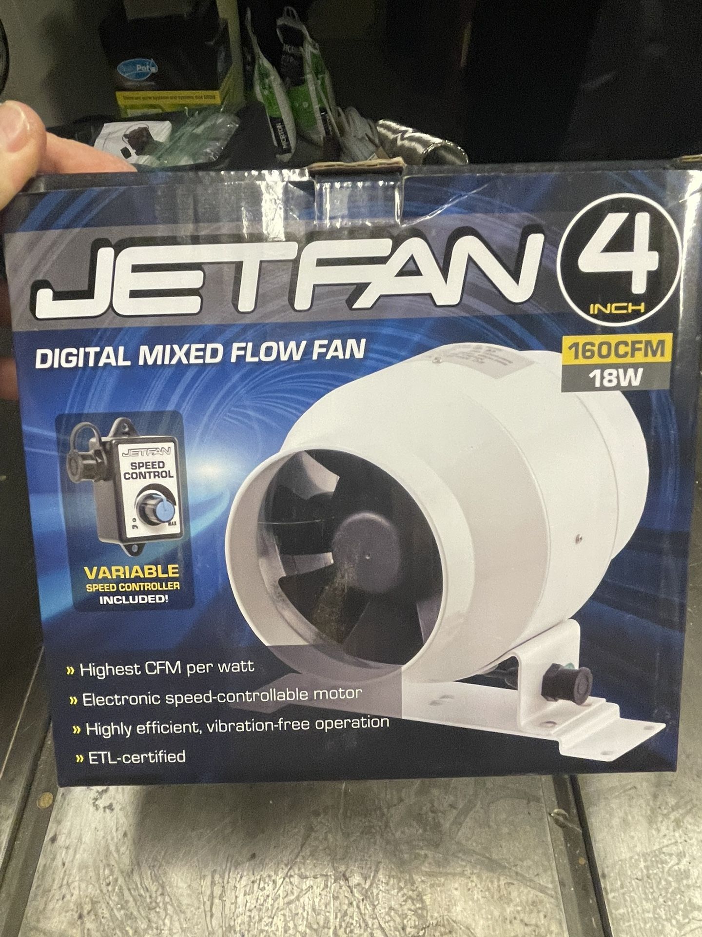 4” Inline Duct Fan For Grow Tent