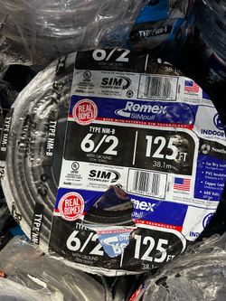 Romex 6/2 125ft Indoor Wire