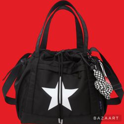 NWT Oversized Crossbody Bag Star Multi pocket Shoulder Bag