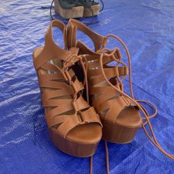 Brown Steve Madden Wedges 