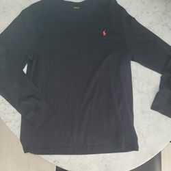 Youth POLO Ralph Lauren Long Sleeve Black 18-20 (XL)