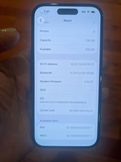 Iphone15 128 Gigs Unlocked For Any Carrier
