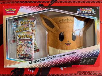 Pokemon Prismatic Evolutions Eevee Accessory Pouch Special Collection Brand New
