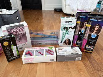 8 Piece Hair Tools Brand New Lot 