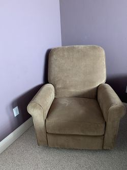 Light Brown Swivel Glider Recliner