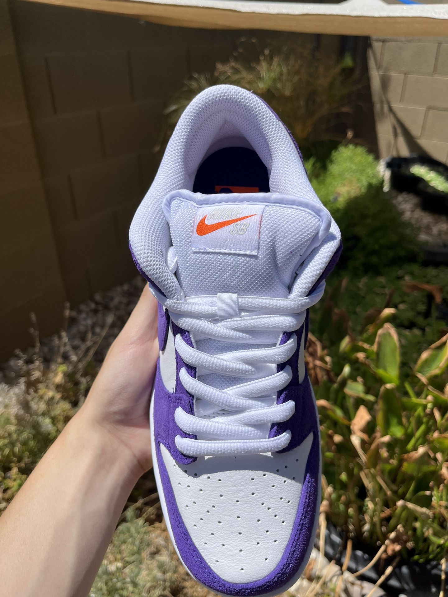 Nike SB Dunk Low Court Purple Orange Label for Sale in Waddell AZ