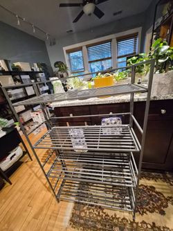 Collapsible Metal Bookshelf