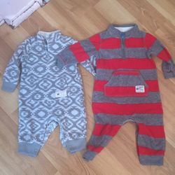 Carter's suits!!! Gray size 3months and red size 9months!!! Gently used in very good condition!!! OBO!!!