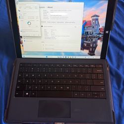 Microsoft Surface Pro 3   Otterbox clear case & gorilla glass screen protector, & charger