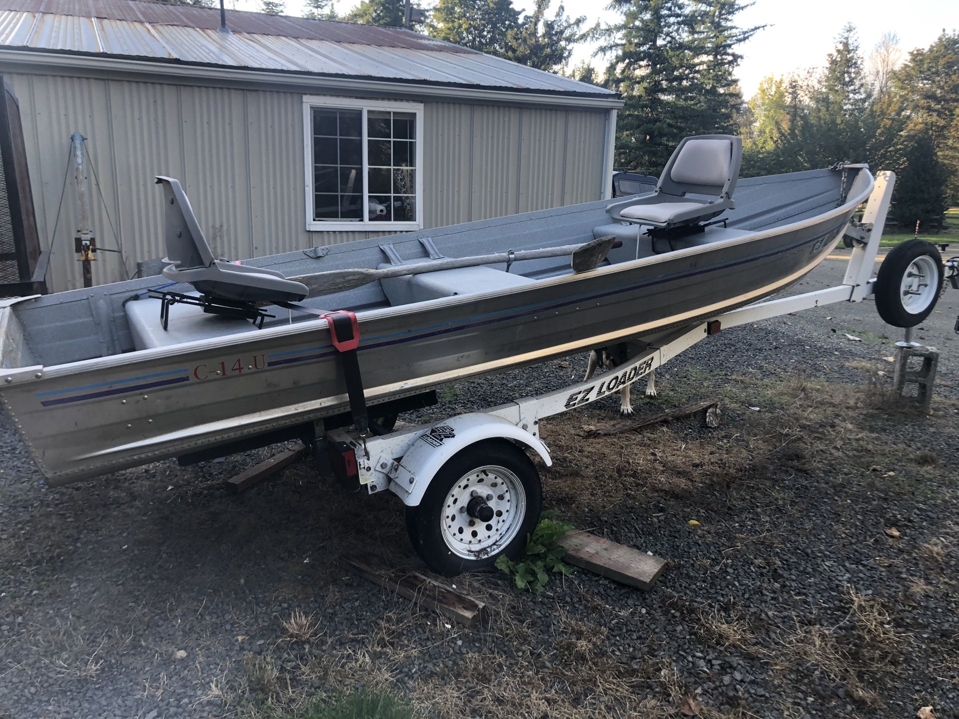 14’ aluminum Fishing boat