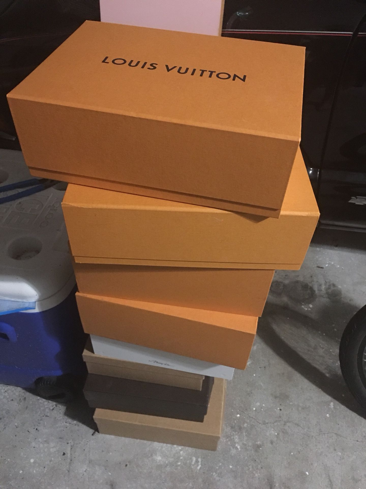 $40 for all Louis Vuitton Gucci Louboutin shoe boxes for Sale in Houston,  TX - OfferUp