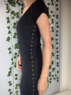 Black fitted tight dress