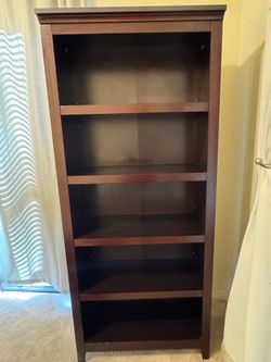 5-Shelf Espresso Bookcase
