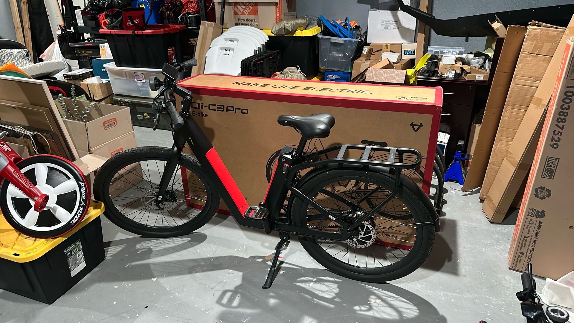 NIU BQi-C3 Pro Ebike Matte Black Speed 28mph | Range 90 miles