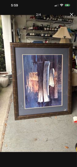 Poch Romeu  LARGE HUGE FRAMED ART