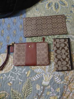 Coach Wristlet, pouch ,checkbook cover