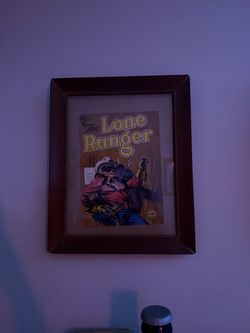 Antique The Lone Ranger Framed Comic
